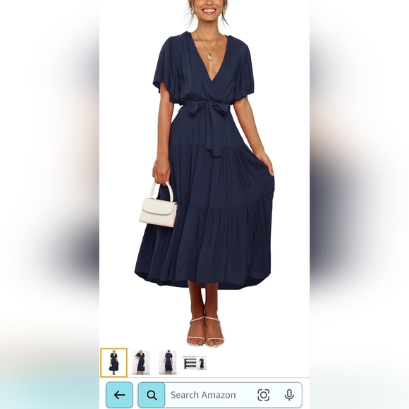 TEMOFON dress size small. Maxi. Blue - Picture 4 of 5